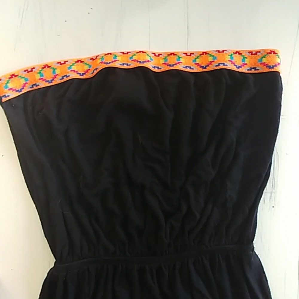 Black Strapless Maxi